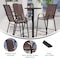 Flash Furniture Brown Outdoor Stack Barstools w/ Flex Material, 2PK 2-JJ-092H-B-GG - alternate 7